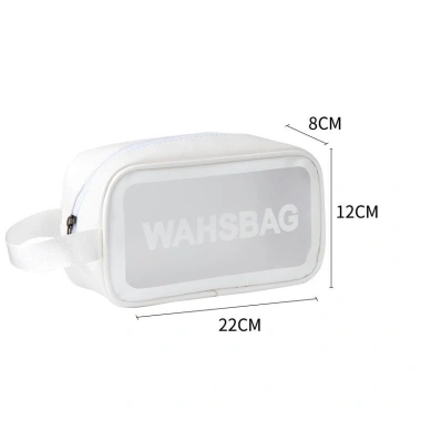 Tụi đựng mỹ phẩm WASHBAG PVC trong suốt 3 size, chống thấm nước, phong cách Hàn Quốc tiện lịch du lịch - 34.200₫