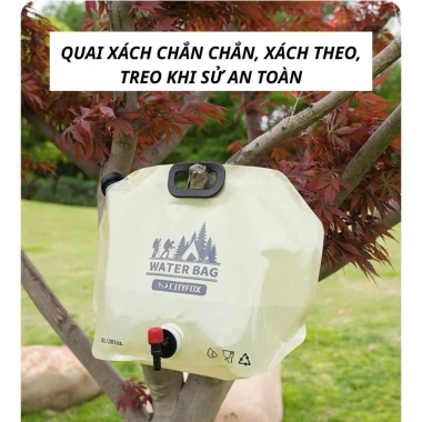 Túi đựng nước 8L gấp gọn du lịch dã ngoại - PVC bì an toàn, giá 69.000₫