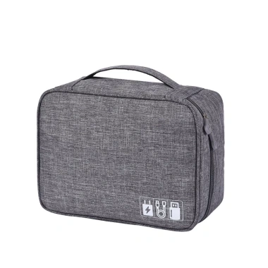 Túi đựng phụ kiện điện thoại đa năng 24.5x18x10 - cáp sạc, tai nghe, pin dự phòng, mỹ phẩm, trang điểm - Giá chỉ 89.000đ
