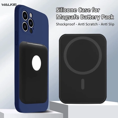 Túi đựng pin sạc dự phòng silicon mềm chống trầy xước cho sạc không dây Apple 116k 3