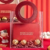Túi đựng quà Tết PVC dẻo, quai da sang trọng - Giỏ Noel trong suốt, đựng hoa, gấu, quà tặng - Giá chỉ 19.000đ 3
