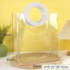 Túi đựng quà Tết PVC dẻo, quai da sang trọng - Giỏ Noel trong suốt, đựng hoa, gấu, quà tặng - Giá chỉ 19.000đ 4