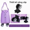 Túi đựng quần áo 3 tầng gấp gọn, bánh xe kéo, vali siêu nhẹ chống thấm nước 175.000₫ 6