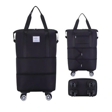 Túi đựng quần áo 3 tầng gấp gọn, bánh xe kéo, vali siêu nhẹ chống thấm nước 175.000₫ 10