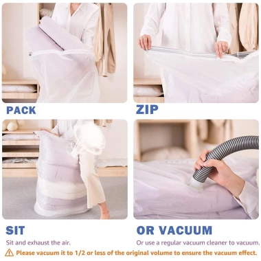 Túi đựng quần áo chăn bông hút chân không đóng kín, sức chứa lớn, giá 63.936 VND - Tiết kiệm không gian 8 Túi đựng quần áo chăn bông hút chân không đóng kín, sức chứa lớn, giá 63.936 VND - Tiết kiệm không gian 8