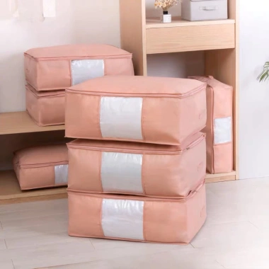 Túi Đựng Quần Áo Cỡ Lớn 88.400 Có Khóa Kéo - Bảo Quản Chăn Ga, Thú Bông, Giá 39.499₫
