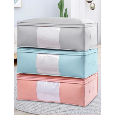 Túi Đựng Quần Áo Cỡ Lớn 88.400 Có Khóa Kéo - Bảo Quản Chăn Ga, Thú Bông, Giá 39.499₫