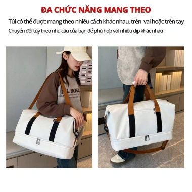 Túi Đựng Quần Áo Du Lịch Ngăn Giày Riêng, Phân Ngăn Tiện Dụng - Giá 159.000 VND