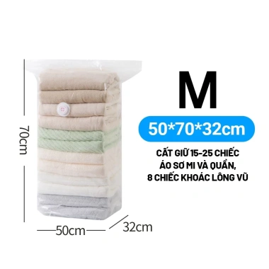 Túi Đựng Quần Áo Hút Chân Không CASAV - Không Cần Bơm, Tiết Kiệm Không Gian 23.000₫