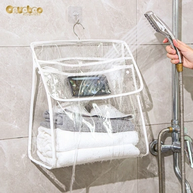 Túi đựng quần áo ONUOBAO PVC trong suốt chống nước, treo phòng tắm tiện lợi - Giá chỉ 77.268 VND