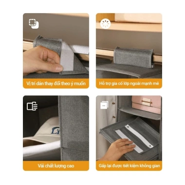 Túi Đựng Quần Áo Treo Tường Gấp Gọn Nhiều Tầng - Tiết Kiệm Không Gian Phòng | CASAVIVE