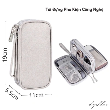 Túi Đựng Sạc, Ổ Cứng, Tai Nghe Vải Chống Thấm - Gọn Nhẹ, Năng Đa | Gadget Pouch V2