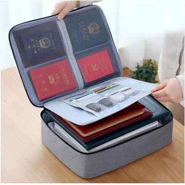 Túi đựng tài liệu 3 tầng khóa mã số chống trộm cặp hồ sơ giá 79.000 VND