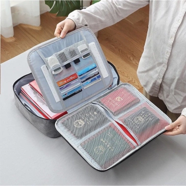 Túi đựng tài liệu 3 tầng khóa mã số chống trộm cặp hồ sơ giá 79.000 VND