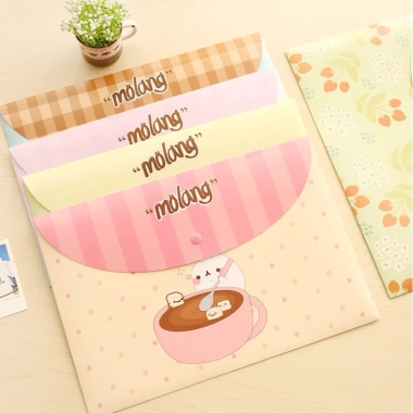 Túi Đựng Tài Liệu A4 Bìa Sơ Mi, Bìa Hồ Sơ Hình Dễ Thương HAPPI - Giá 49.000đ
