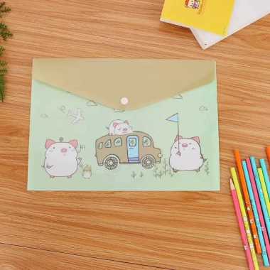 Túi Đựng Tài Liệu A4 Bìa Sơ Mi, Bìa Hồ Sơ Hình Dễ Thương HAPPI - Giá 49.000đ