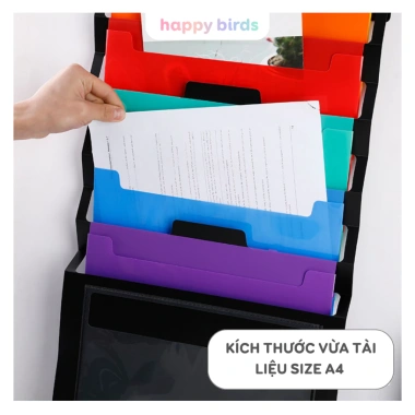 Túi đựng tài liệu treo tường Happy Birds, bìa A4 nhiều ngăn, kẹp giấy, gập lại tiện lợi 97.000₫ 4 Túi đựng tài liệu treo tường Happy Birds, bìa A4 nhiều ngăn, kẹp giấy, gập lại tiện lợi 97.000₫ 4