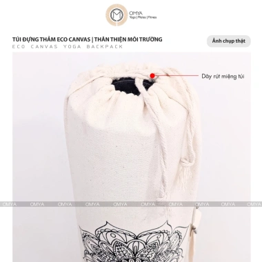Túi đựng thảm yoga vải canvas và linen thân thiện môi trường - Giá chỉ 59.000đ 3