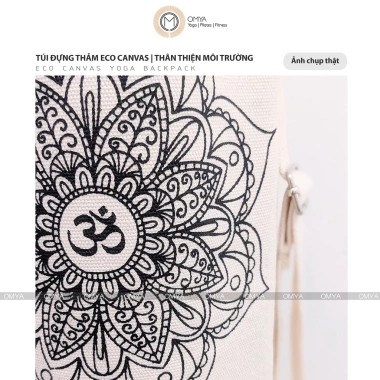 Túi đựng thảm yoga vải canvas và linen thân thiện môi trường - Giá chỉ 59.000đ 4