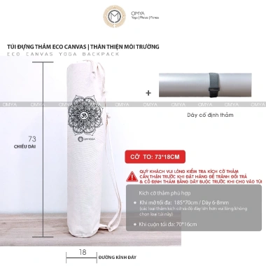 Túi đựng thảm yoga vải canvas và linen thân thiện môi trường - Giá chỉ 59.000đ 9