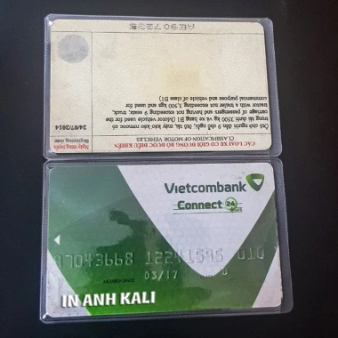 Túi đựng thẻ ATM, Visa, card visit trong suốt, chống xước, tiện lợi, combo 10 chỉ 20.000đ