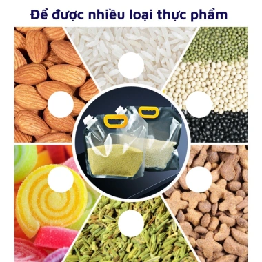 Túi đựng thực phẩm PET trong suốt, tay cầm, nút vặn kín bảo quản ngũ cốc, hạt, gạo, dầu dấm - Giá 15.000 VND