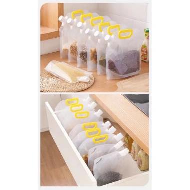 Túi Đựng Thực Phẩm Trong Suốt Kín Hơi Có Tay Cầm Bảo Quản Đồ Khô 7.000₫