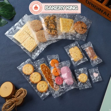 Túi đựng trà bánh kẹo hoạ tiết chấm bi hàn nhiệt 100ml Bakery King - 25.925₫