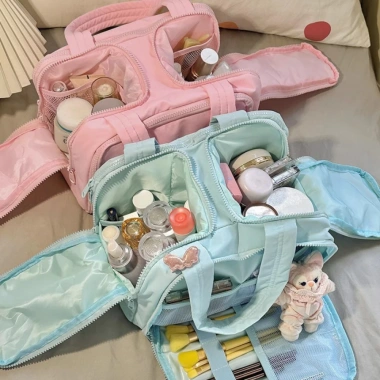 Túi Đựng Trang Điểm Cỡ Lớn Có Quai Xách Snowly - Tiện Lợi Du Lịch, Giá 199k
