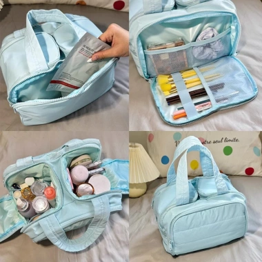 Túi Đựng Trang Điểm Cỡ Lớn Có Quai Xách Snowly - Tiện Lợi Du Lịch, Giá 199k