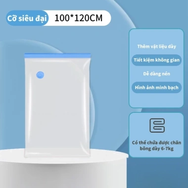 Túi ép chân không không rò 100% bảo quản chăn áo, hộp quần áo - 9.000đ 10