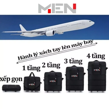 Túi gấp gọn nam nữ 5 bánh xe M.E.N 3 size chịu lực tốt – Giá sốc 250.120₫ 8 Túi gấp gọn nam nữ 5 bánh xe M.E.N 3 size chịu lực tốt – Giá sốc 250.120₫ 8