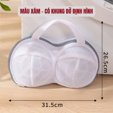 Túi giặt đồ lót khung định hình - Bảo vệ áo lót, áo ngực không biến dạng, 33.000₫