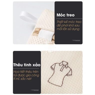Túi giặt đồ máy giặt 3 lớp cao cấp có khóa kéo - Túi lưới HICKIES bảo vệ quần áo, đồ lót chỉ 18.000đ 7