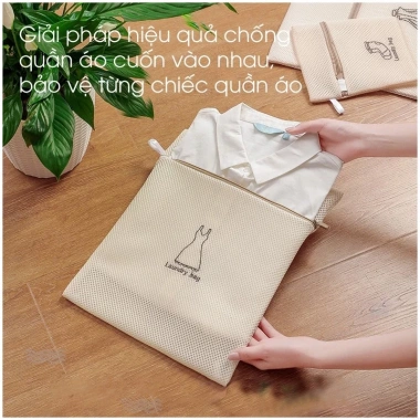 Túi giặt đồ máy giặt 3 lớp cao cấp có khóa kéo - Túi lưới HICKIES bảo vệ quần áo, đồ lót chỉ 18.000đ 8