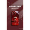 Túi giàu có đỏ cho iPhone 17, 16 Pro Max, 15, 14 Plus - Vỏ kính chống rơi, giảm 21% 5