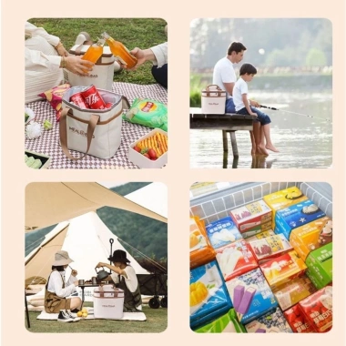Túi Giữ Nhiệt Đựng Cơm MEAL BAG Cao Cấp Vải Oxford Chống Thấm Nước, Tiện Lợi 8