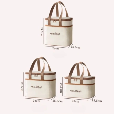Túi Giữ Nhiệt Đựng Cơm MEAL BAG Cao Cấp Vải Oxford Chống Thấm Nước, Tiện Lợi 9