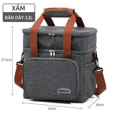 Túi Giữ Nhiệt Đựng Cơm Tích Lớn, Ngăn Thấm Nước, Giao Đồ Ăn, Du Lịch - 131k
