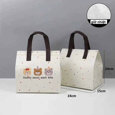 Túi Giữ Nhiệt Quai Xách Cute LILA - Đựng Đồ Ăn Xinh Xắn, Giá 14.999đ 10 Túi Giữ Nhiệt Quai Xách Cute LILA - Đựng Đồ Ăn Xinh Xắn, Giá 14.999đ 10