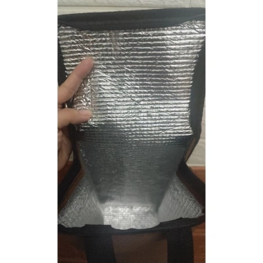 Túi giữ nhiệt vải bố 4 ngăn hộp cơm, dây kéo, 30x16x13 cm - Giá chỉ 54.999đ