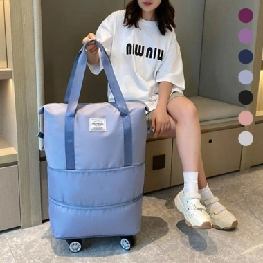 Túi hành lý đeo vai nhiều ngăn bánh xe lăn mở rộng thời trang, chỉ 245.995 VND 4