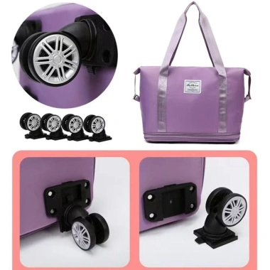 Túi hành lý đeo vai nhiều ngăn bánh xe lăn mở rộng thời trang, chỉ 245.995 VND 8