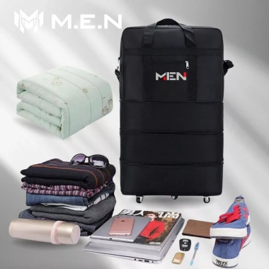 Túi Hành Lý Gập Lại 5 Bánh Xe, Ngăn Kéo 3 Size M.E.N cho Công Tác Du Lịch