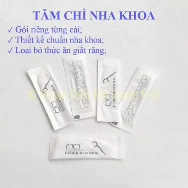 Túi hộp 50 tăm chỉ nha khoa gói riêng, vệ sinh khe kẽ răng, nhỏ gọn, tiện lợi - Giá chỉ 54.000₫ 6