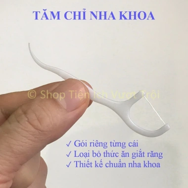 Túi hộp 50 tăm chỉ nha khoa gói riêng, vệ sinh khe kẽ răng, nhỏ gọn, tiện lợi - Giá chỉ 54.000₫ 7