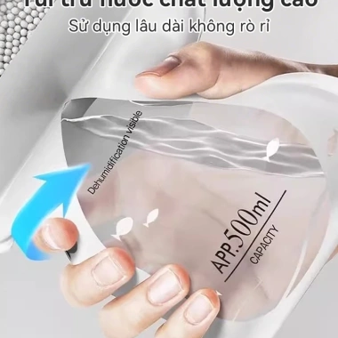 Túi Hút Ẩm Khử Mùi ICON 2 Ngăn Siêu Thấm, Móc Treo, Chống Mốc Cho Tủ Quần Áo