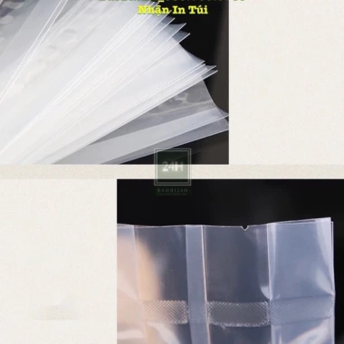 Túi hút chân không 1kg không xếp hông định hình - bảo quản đồ khô, đựng gạo, giá ưu đãi 100k 4