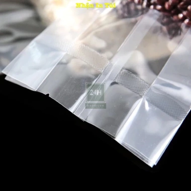 Túi hút chân không 1kg không xếp hông định hình - bảo quản đồ khô, đựng gạo, giá ưu đãi 100k 5