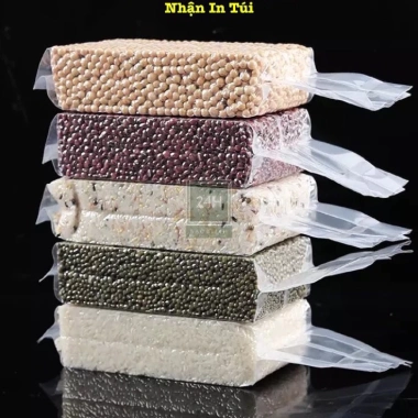 Túi hút chân không 1kg không xếp hông định hình - bảo quản đồ khô, đựng gạo, giá ưu đãi 100k 8